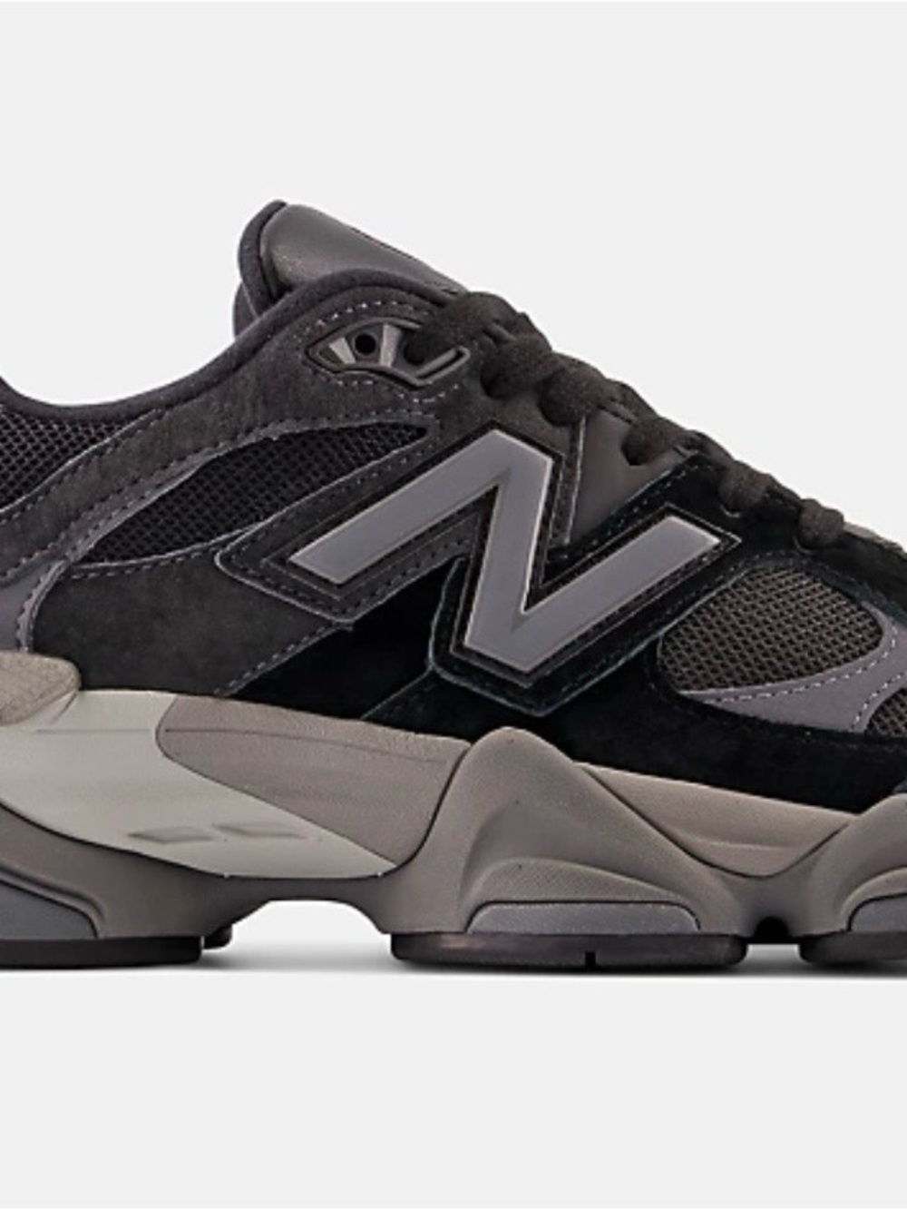 New Balance Black & Grey Athletic Sneakers with Red Details - Picture 2 of 5